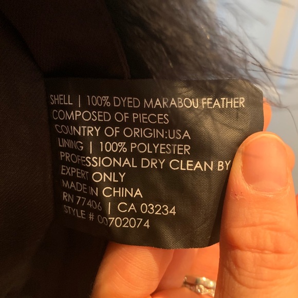 Club Monaco Black Feathered Vest - Picture 2 of 3